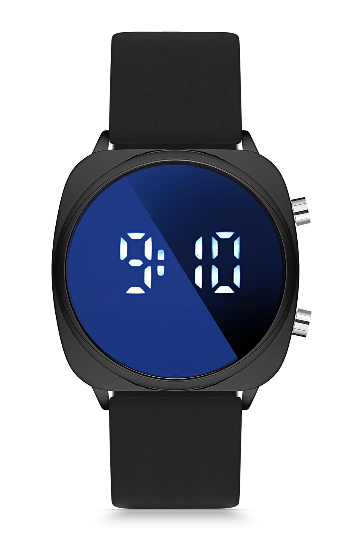 Duke Nickle DEJ29007A Takvimli 42 mm Siyah Silikon Kordon Dijital Erkek Kol Saati