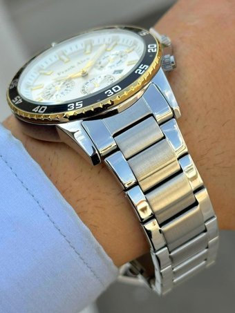 Frank Alex FA.FT.1.108 Takvimli 46-50 mm Çelik Kordon Analog Erkek Kol Saati