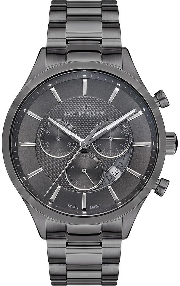 Jacques Philippe JPQGC038347 Pusulalı Takvimli Çelik Kordon Analog Erkek Kol Saati