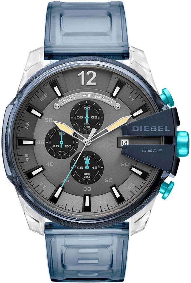 Diesel DZ4487 Takvimli 42 mm Mavi Silikon Kordon Analog Kol Saati