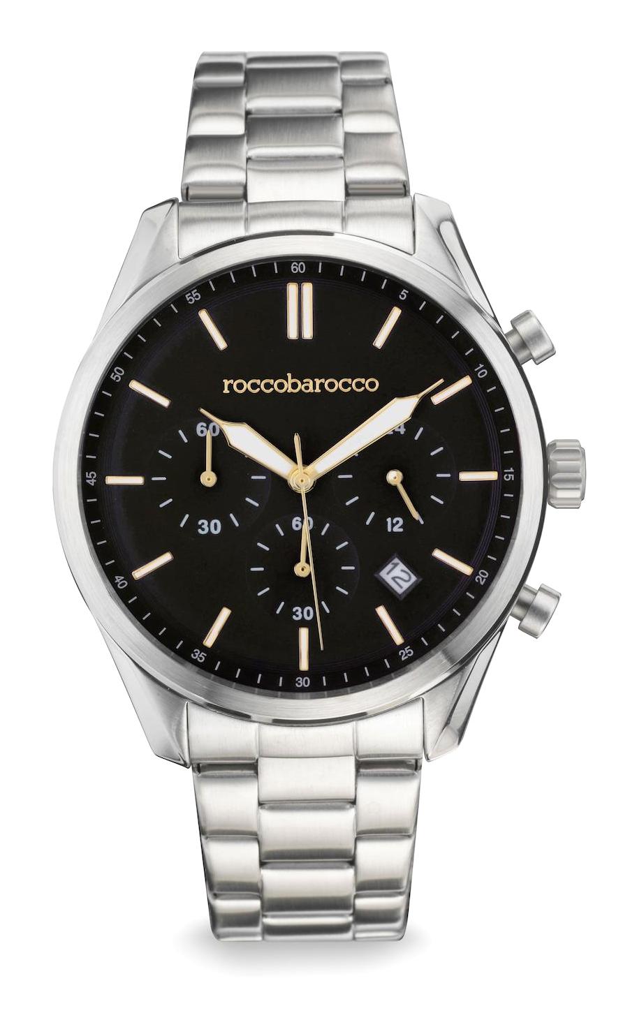 Rocco Barocco RB.4853M-01M Takvimli 42 mm Çelik Kordon Analog Erkek Kol Saati
