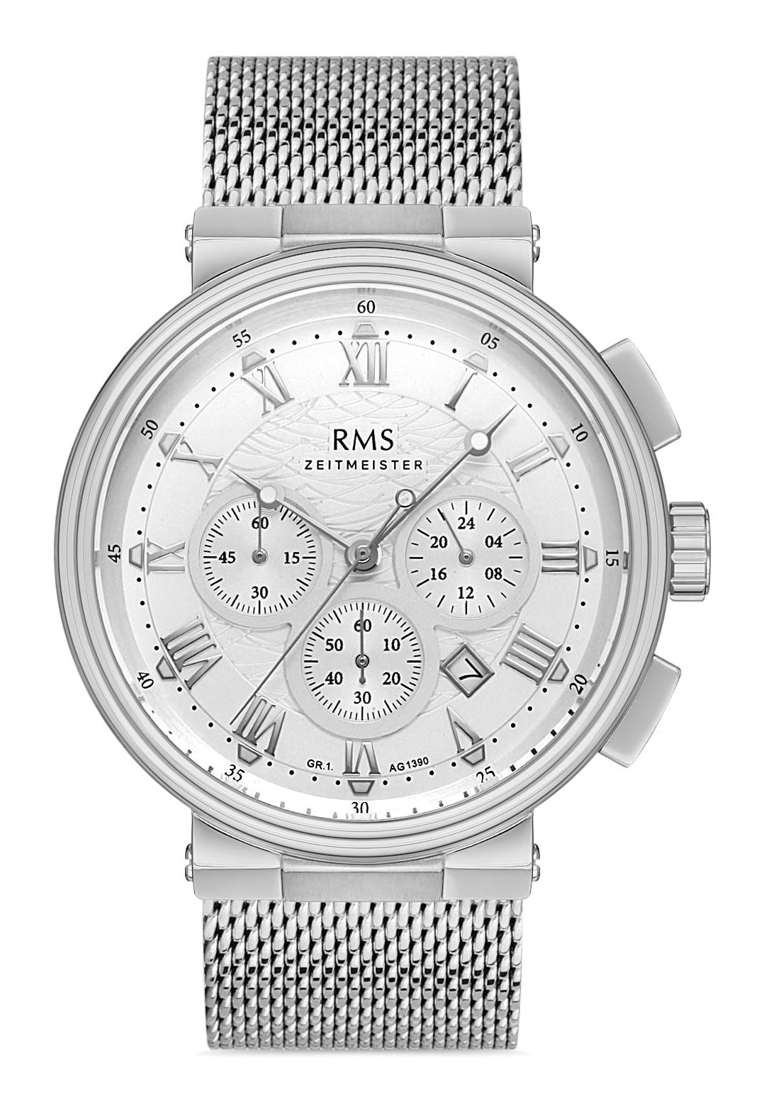 Romanson GR.1.AG1390.05 Takvimli 42 mm Gri Deri Kordon Analog Erkek Kol Saati