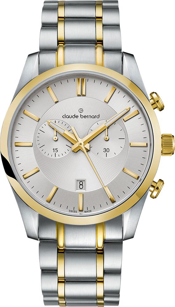 Claude Bernard 10104.357J.AID2 Takvimli Çelik Kordon Analog Erkek Kol Saati