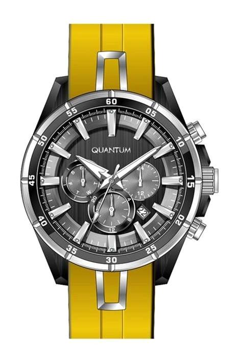 Quantum PWG909.654 Takvimli 45 mm Sarı Çelik Kordon Analog Erkek Kol Saati