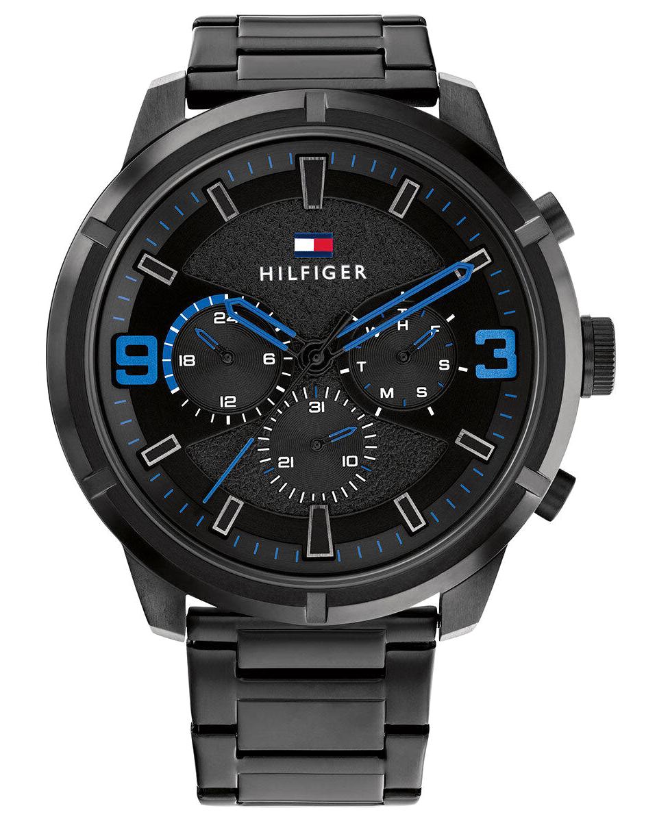 Tommy Hilfiger TH1792070 Takvimli 50 mm Siyah Çelik Kordon Analog Erkek Kol Saati