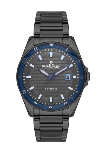 Daniel Klein DK.1.13534.5 Takvimli 44 mm Antrasit Metal Kordon Analog Erkek Kol Saati