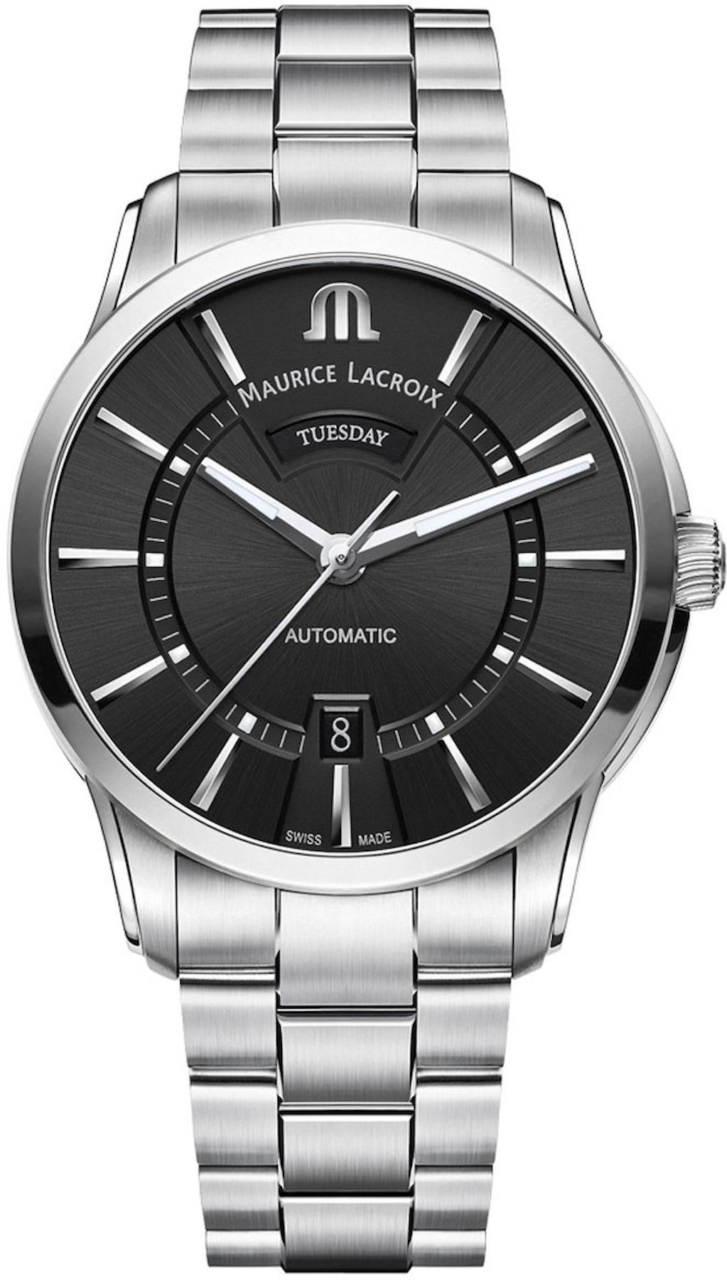 Maurice Lacroix PT6358-SS002-330-1 Takvimli 41 mm Çelik Kordon Analog Kol Saati