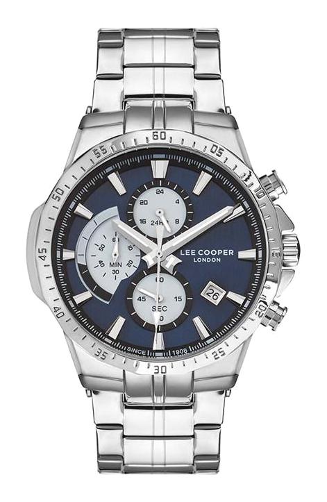 Lee Cooper LC07379.390-NM Takvimli 44 mm Çelik Kordon Analog Erkek Kol Saati