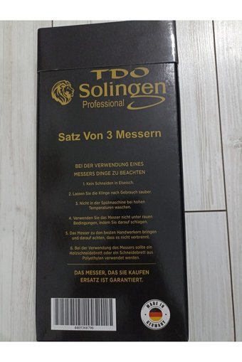 ERG Solingen 3 Boy Et Bıçak Seti