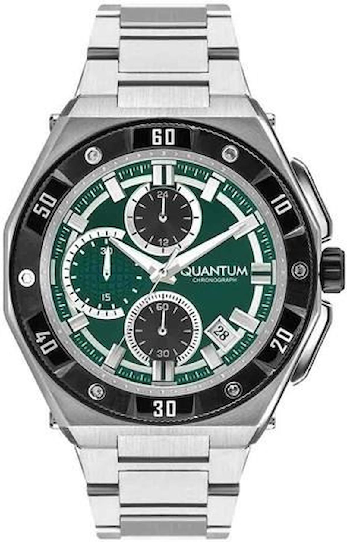 Quantum HNG1011.371 Takvimli 45 mm Çelik Kordon Analog Erkek Kol Saati