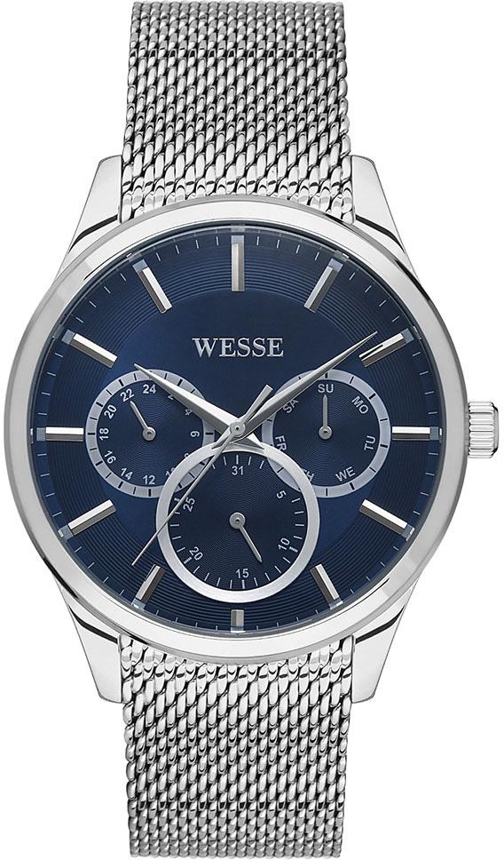 Wesse WWG206902 Pusulalı Takvimli 44 mm Çelik Kordon Analog Erkek Kol Saati