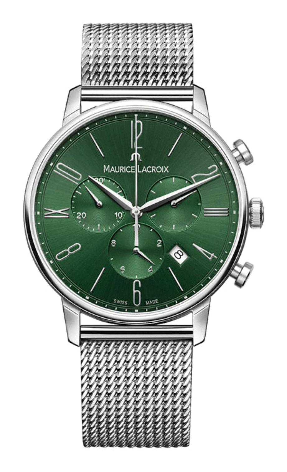 Maurice Lacroix ML-EL1098SS006620-1 Takvimli 40 mm Çelik Kordon Analog Kol Saati
