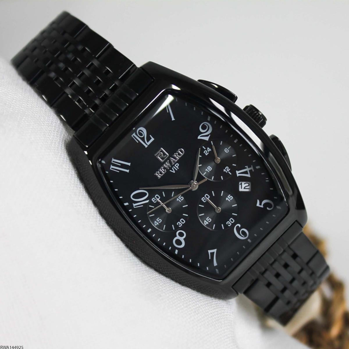 Reward RWA144925 Takvimli 40 mm Siyah Çelik Kordon Analog Erkek Kol Saati
