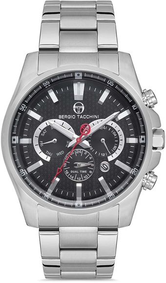 Sergio Tacchini ST.1.10118.1 Takvimli 44 mm Çelik Kordon Analog Kol Saati