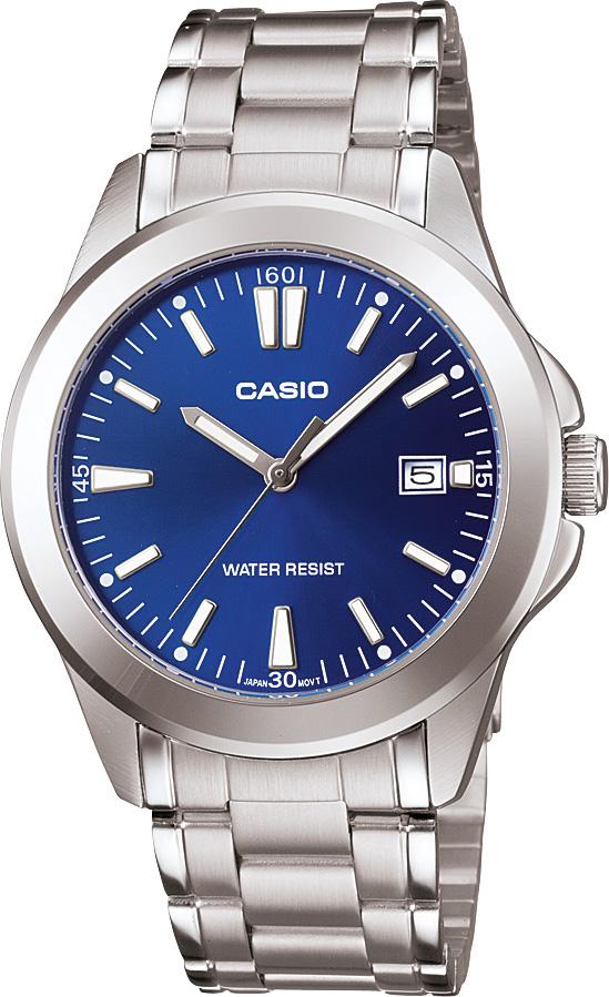Casio MTP-1215A-2A2DF Takvimli Çelik Kordon Analog Kol Saati