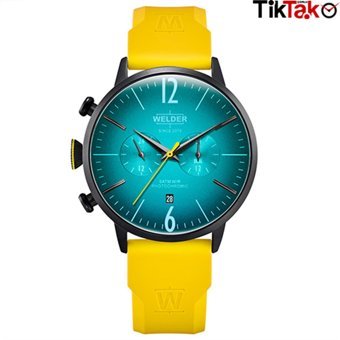 Welder Watch WWRC1036 Pusulalı Takvimli 47 mm Sarı Silikon Kordon Analog Erkek Kol Saati