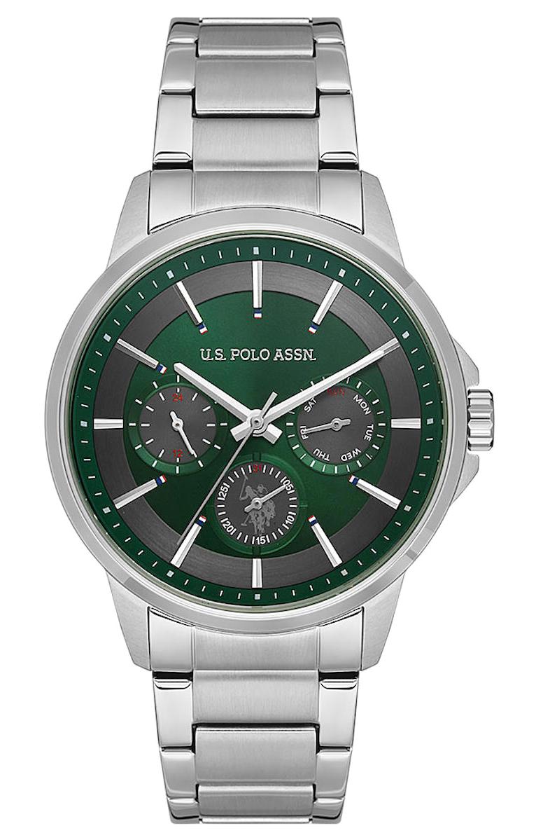U.S. Polo Assn USPA1000-05 Takvimli 44 mm Çelik Kordon Analog Erkek Kol Saati