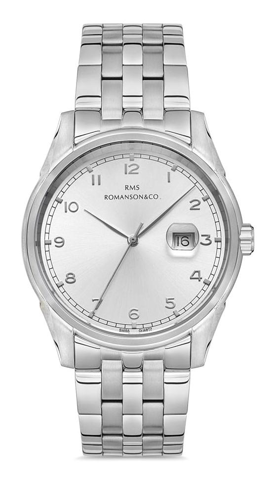 Romanson GR.1.AG1377.01 Takvimli 42 mm Çelik Kordon Analog Erkek Kol Saati