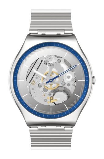 Swatch SS07S116GG Takvimli 44 mm Gri Silikon Kordon Analog Kol Saati