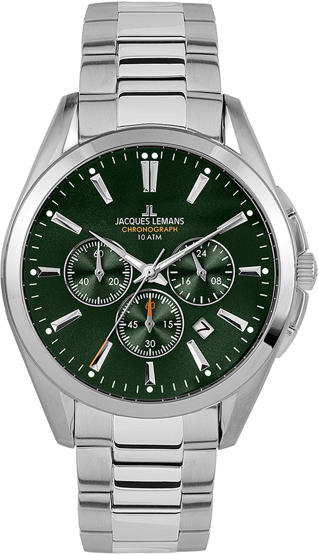 Jacques Lemans DERBY 1-1945.1F Pusulalı Takvimli 42 mm Çelik Kordon Analog Erkek Kol Saati
