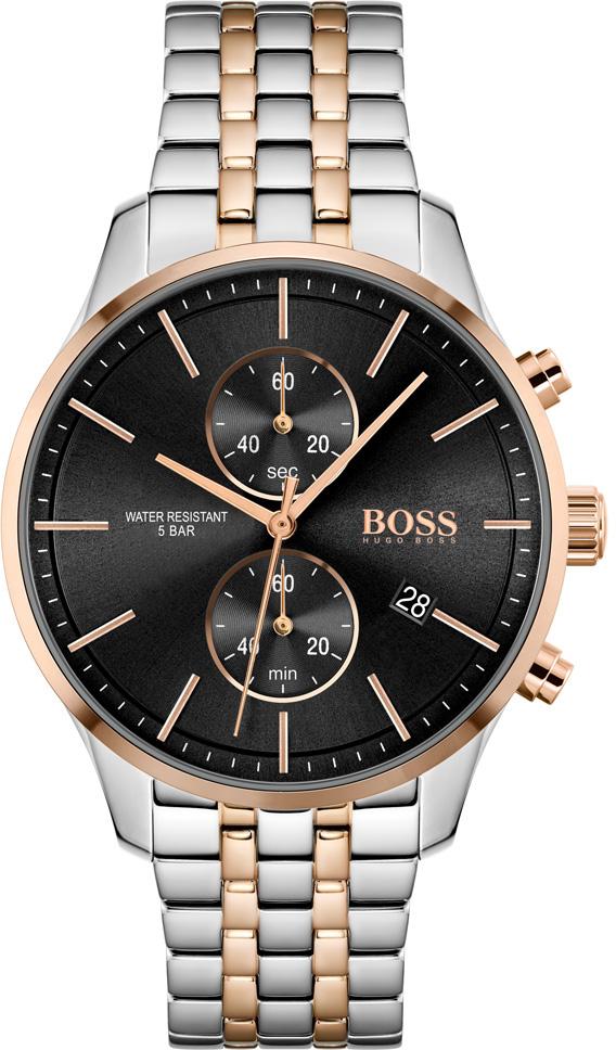 Boss Watches HB1513840 Takvimli 42 mm Altın-Çelik Kordon Analog Kol Saati