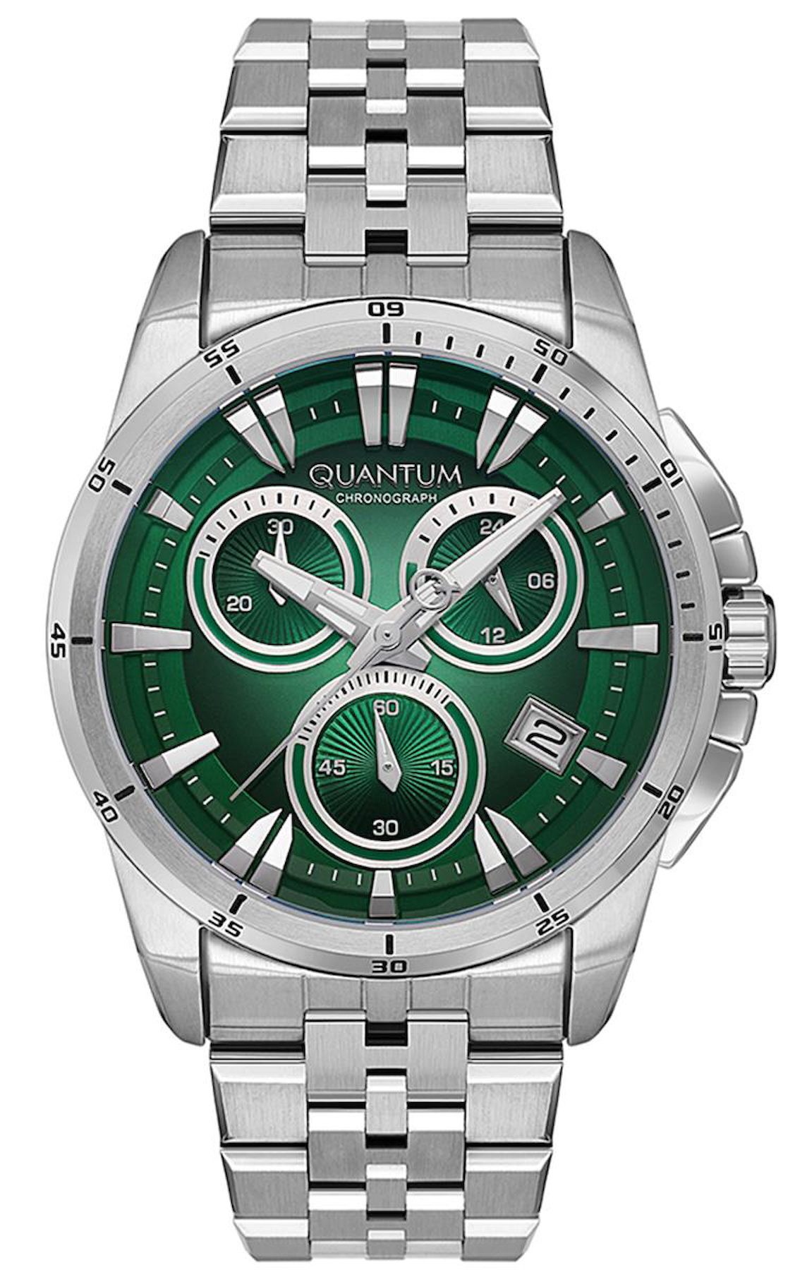 Quantum PWG1124.370 Takvimli 44 mm Çelik Kordon Analog Erkek Kol Saati