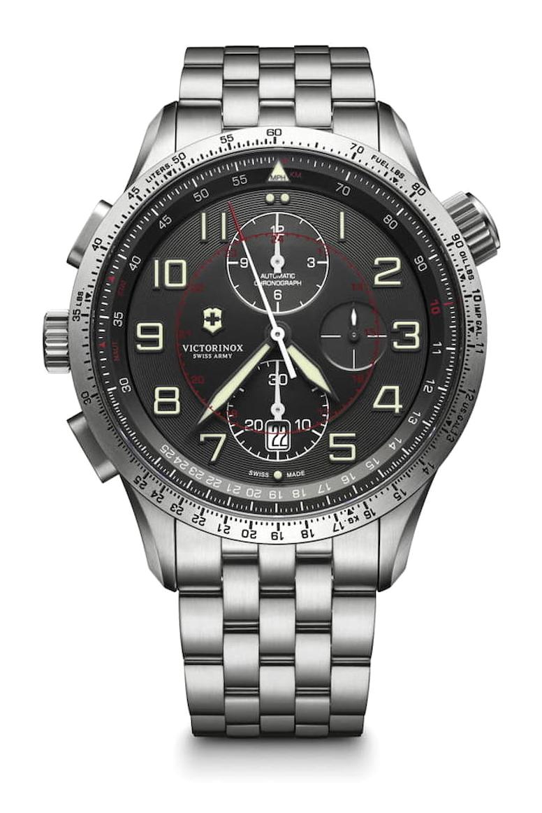 Victorinox Swiss Army 241722 Pusulalı Takvimli 45 mm Çelik Kordon Analog Kol Saati
