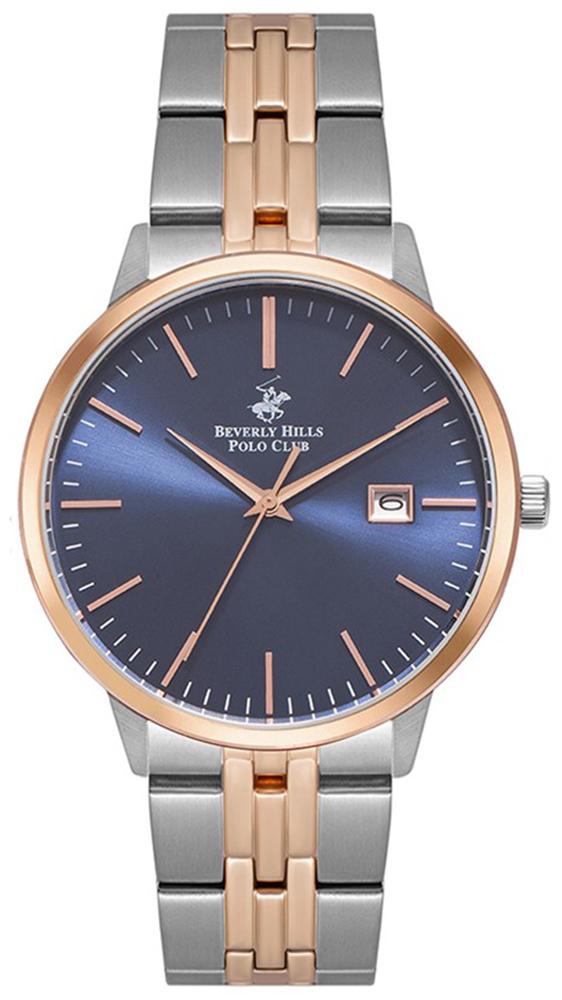 Beverly Hills Polo Club BP3040X590 Takvimli 40 mm Çelik Kordon Analog Erkek Kol Saati