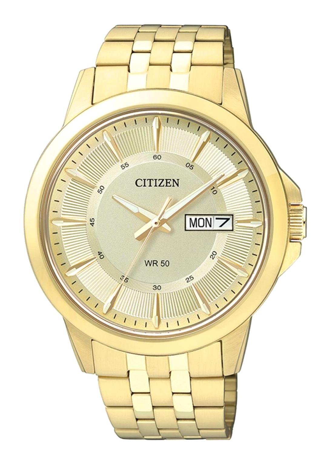 Citizen BF2013-56PE Takvimli 40 mm Altın Çelik Kordon Analog Erkek Kol Saati