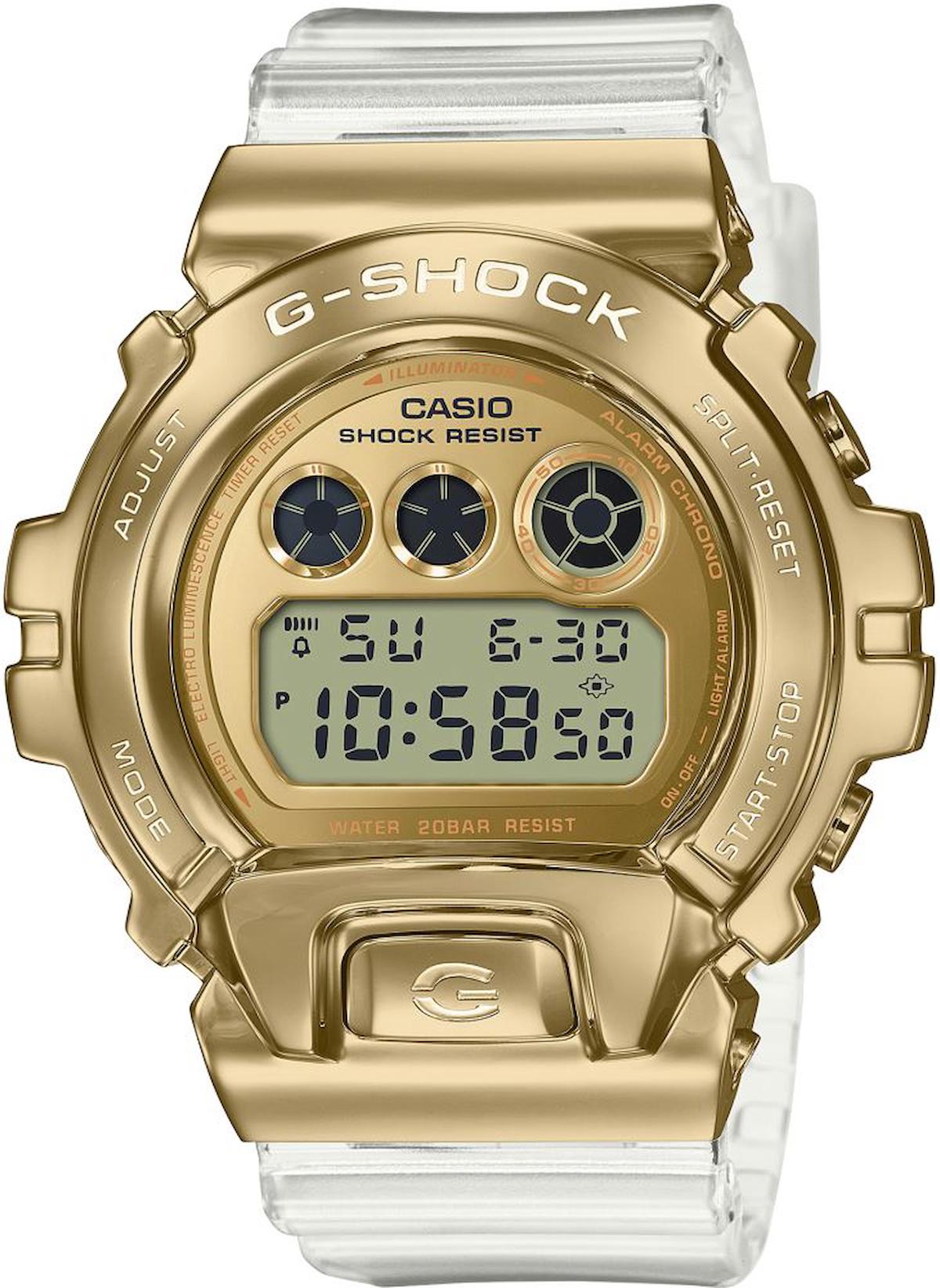 Casio GM-6900SG-9DR Takvimli 46-50 mm Beyaz Plastik Kordon Analog Erkek Kol Saati