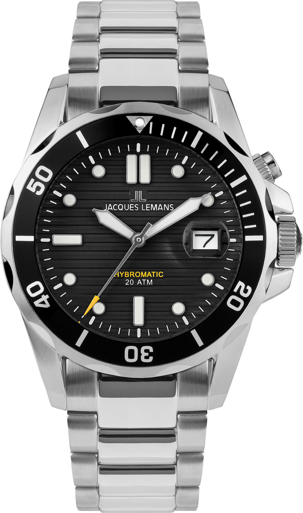 Jacques Lemans 1-2170G Takvimli 41 mm Çelik Kordon Analog Kol Saati