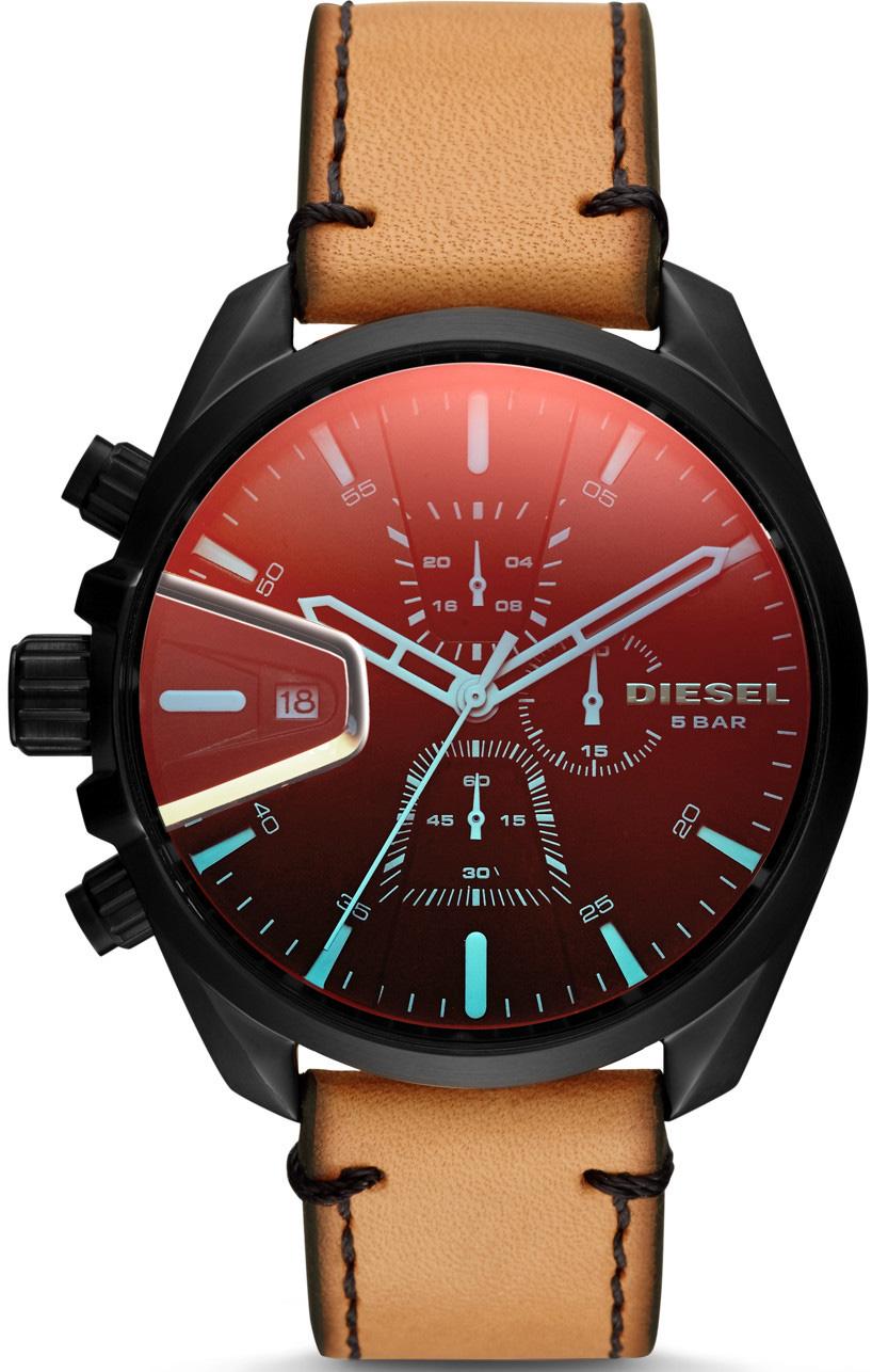 Diesel DZ4471 Takvimli 42 mm Kahverengi Deri Kordon Analog Kol Saati