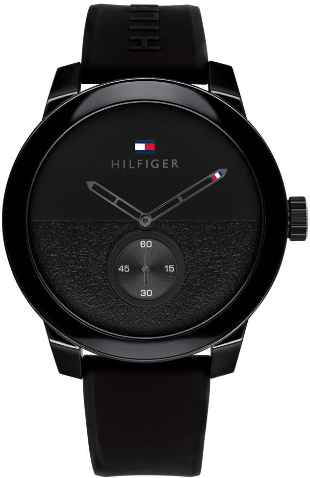 Tommy Hilfiger TH1791802 44 mm Siyah Silikon Kordon Analog Erkek Kol Saati