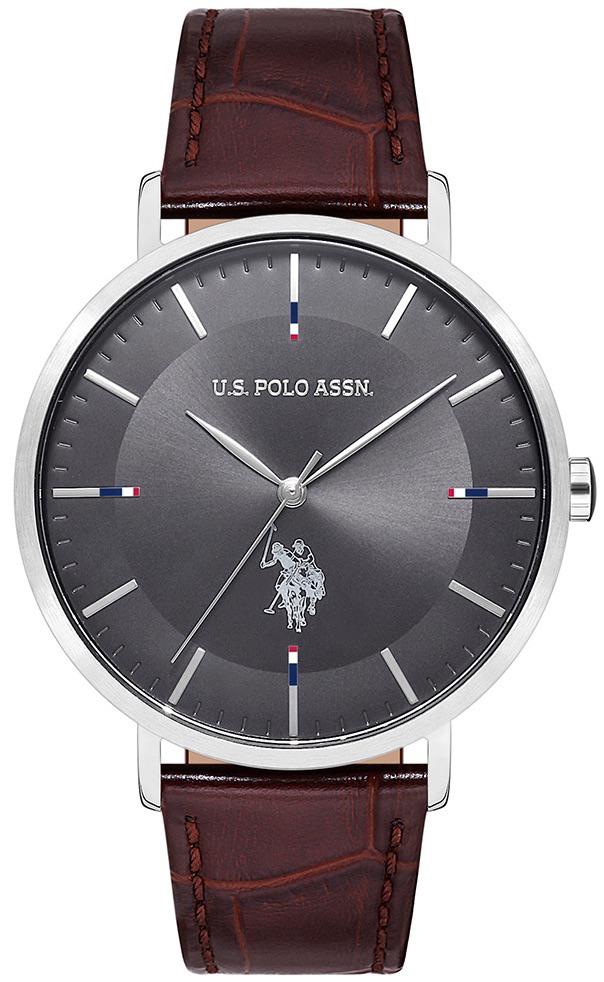 U.S. Polo Assn USPA1007-06 41 mm Kahverengi Deri Kordon Analog Erkek Kol Saati