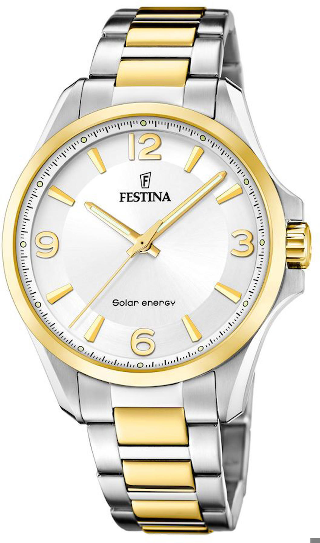 Festina F20657-1 42 mm Altın-Çelik Kordon Analog Kol Saati