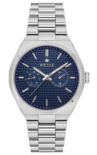 Wesse WWG209603 Pusulalı Takvimli 42 mm Çelik Kordon Analog Erkek Kol Saati