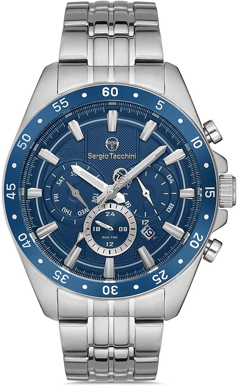 Sergio Tacchini ST.1.10200.3 Takvimli 42 mm Çelik Kordon Analog Kol Saati