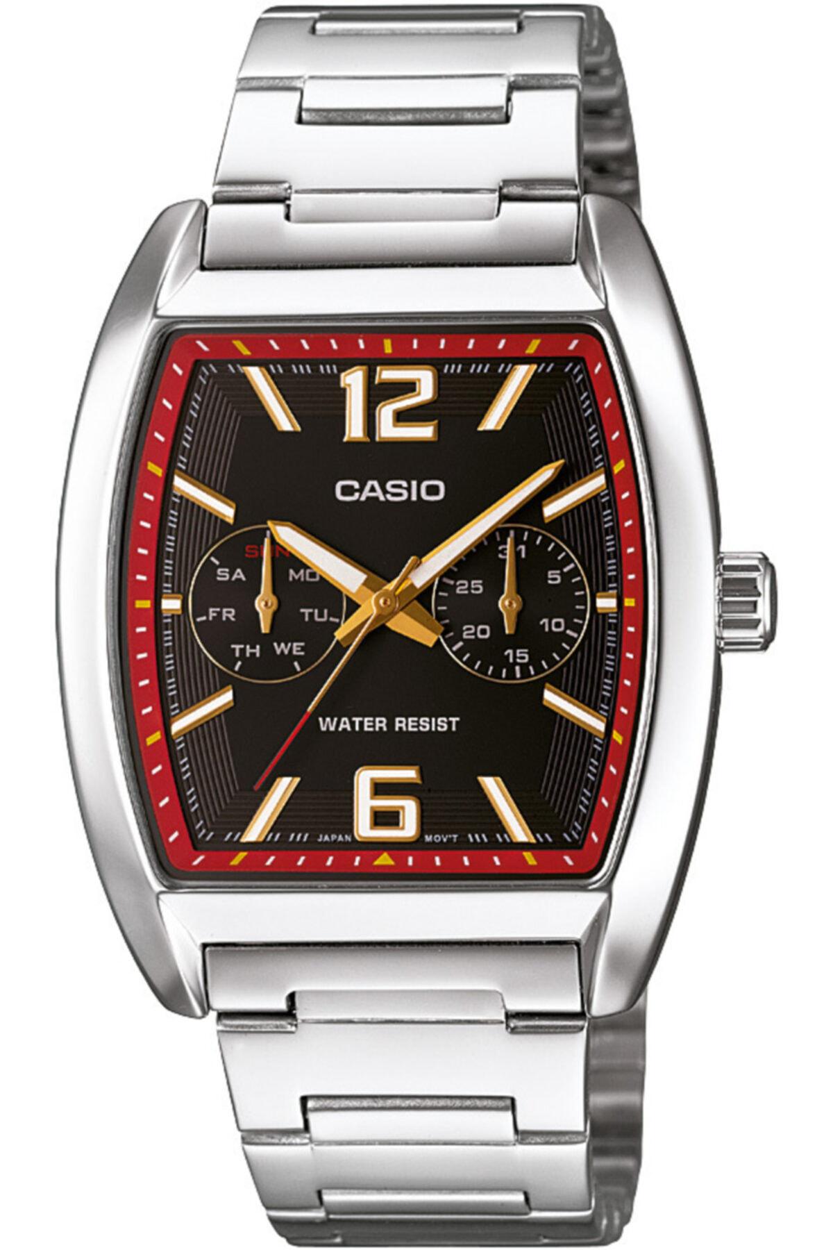 Casio MTP-E302D-1A Takvimli Çelik Kordon Analog Kol Saati