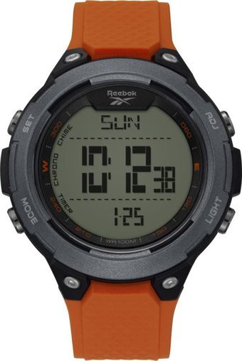 Reebok RV-THR-G9-PBPO-WO Takvimli 54 mm Turuncu Silikon Kordon Dijital Erkek Kol Saati