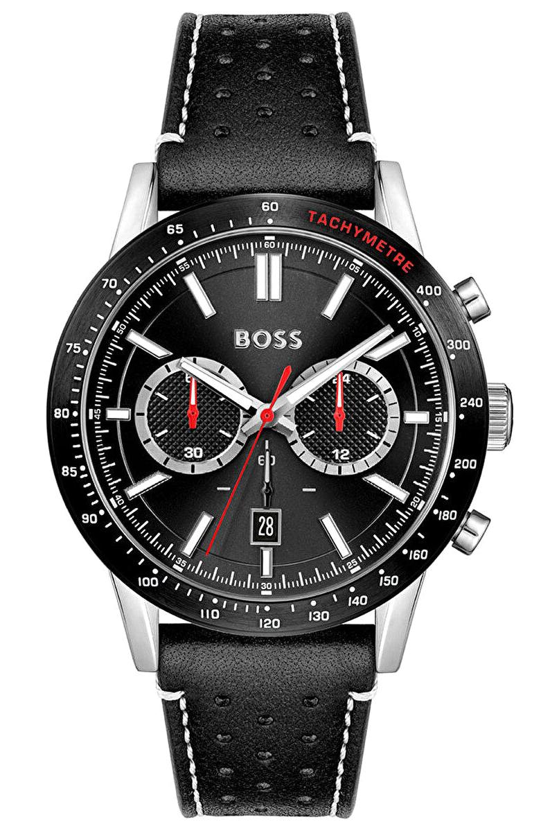 Hugo Boss HB1513920 42 mm Siyah Deri Kordon Analog Erkek Kol Saati