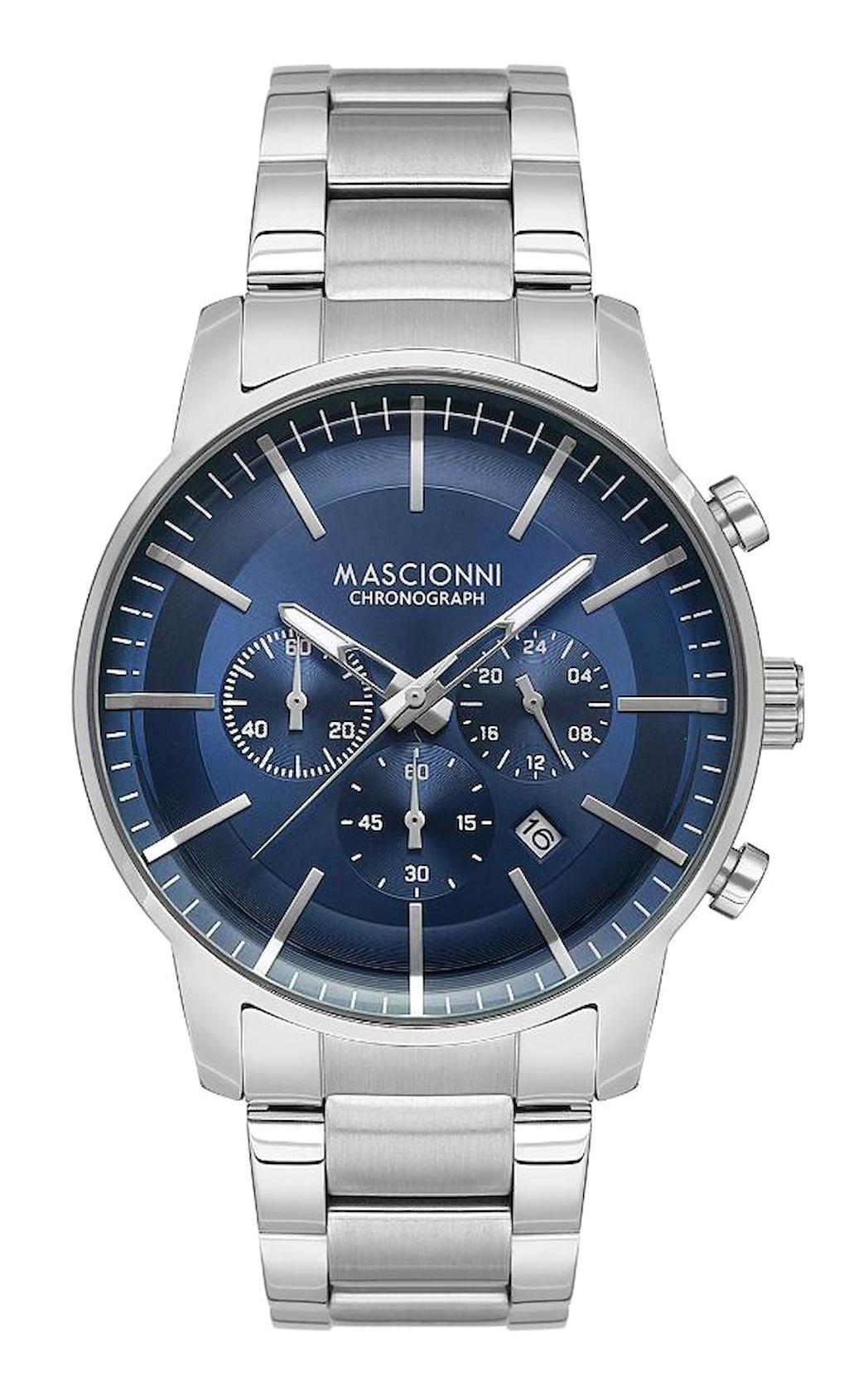 Mascionni M.1.1232.03 Takvimli 44 mm Metal Kordon Analog Erkek Kol Saati