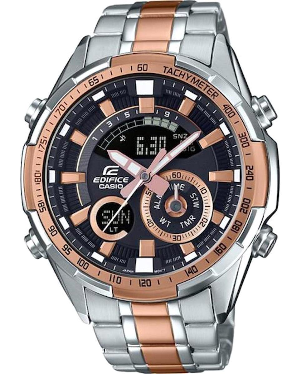 Casio ERA-600SG-1A9VUDF Takvimli Gri-Rose Gold Kordon Analog Kol Saati