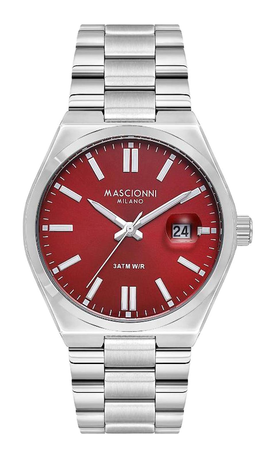 Mascionni M.1.1268.4 Takvimli 40 mm Metal Kordon Analog Erkek Kol Saati