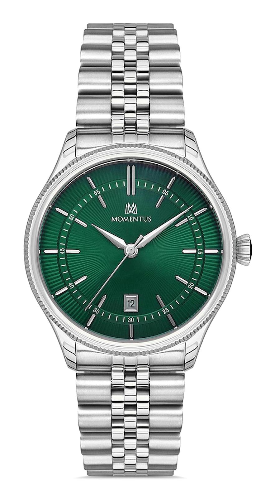 Momentus CM139S-15SS Takvimli 39 mm Çelik Kordon Analog Erkek Kol Saati