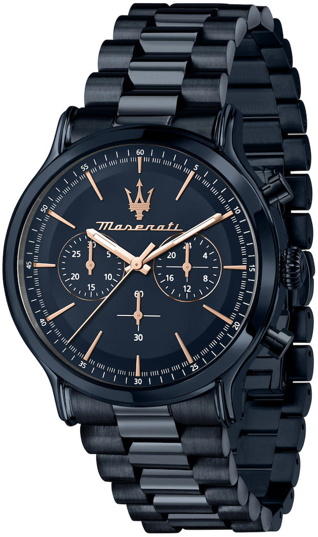 Maserati R8873618032 Takvimli 42 mm Siyah Çelik Kordon Analog Kol Saati