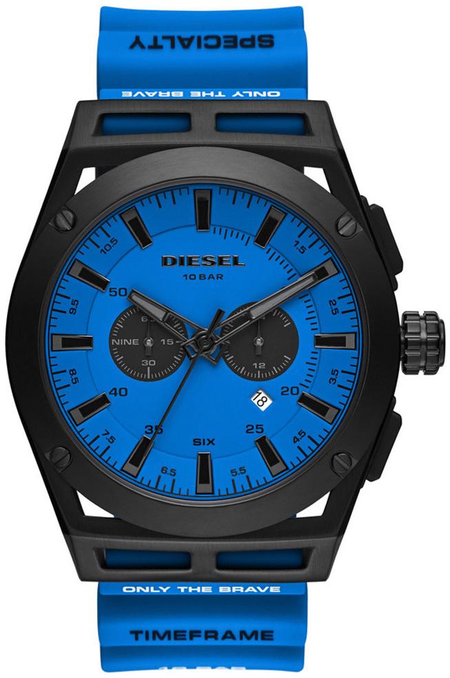 Diesel DZ4545 Takvimli 42 mm Mavi Silikon Kordon Analog Kol Saati
