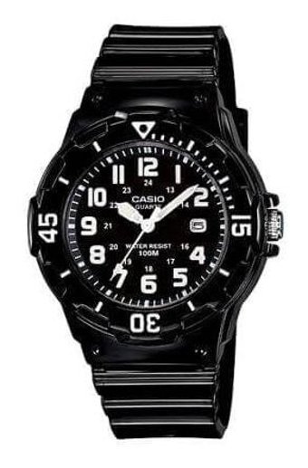 Casio LRW-200H-1B Takvimli 34.2 mm Siyah Silikon Kordon Analog Kol Saati