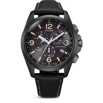 Citizen CB5925-15E Takvimli Siyah Deri Kordon Analog Erkek Kol Saati