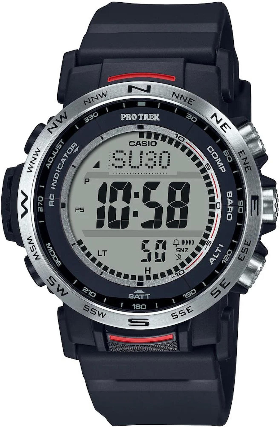 Casio PRW-35-1A Takvimli Siyah Silikon Kordon Dijital Kol Saati