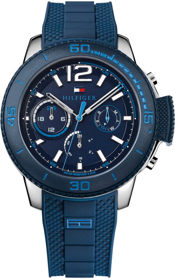 Tommy Hilfiger TH1791318 Takvimli 44 mm Lacivert Silikon Kordon Analog Kol Saati
